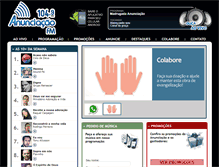 Tablet Screenshot of anunciacaofm.com.br